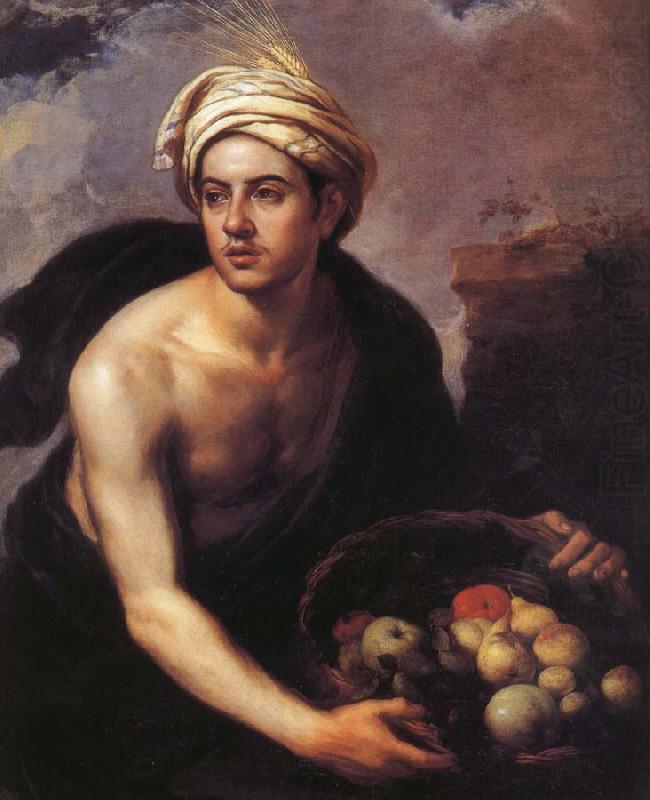 The Shaonian Lang handheld Fruit Basket, Bartolome Esteban Murillo